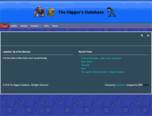 Tablet Screenshot of diggersdb.com